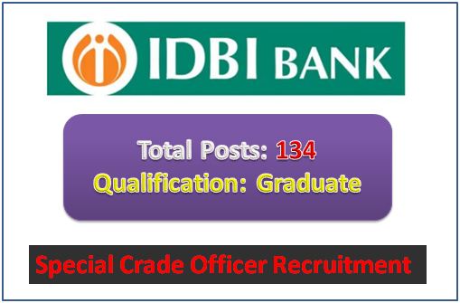 IDBI Special Crade Officer Recruitment